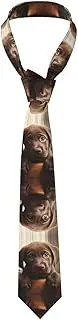 [NEZIH] Cute Labrador Dog 1 Print Exquisite Men'S Novelty Necktie Fun Necktie Suits Business, Wedding And Parties, Cute Labrador Dog 1