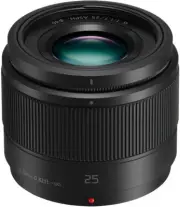 Panasonic LUMIX G 25mm / F1.7 ASPH. Black H-H025-K Lens Near Mint NEW from JP