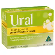 URAL Effervescent Powder Lemon 28 Sachets