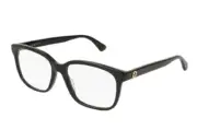 New GUCCI Rectangular Reading Glasses GG0330O 001 53-17 145 Black Frames Readers