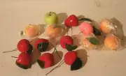 Lot of 14 VINTAGE MILLINERY FAUX FRUIT