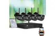 UL-tech Wireless CCTV Security System 8CH NVR 3MP 4 Bullet Cameras 1TB