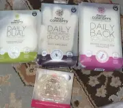 (4) Daily Concepts: Back Scrubber, Exfoliating Gloves, Brush & Texture Scrubber