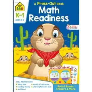 Math Readiness K-1 Press-Out Book