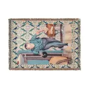 Richard Nixon Bowling Woven Blanket - The Big Lebowski Home Décor