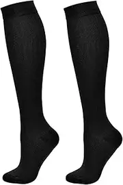 [Oshhni] Compression Socks Knee High Socks Thick Soft Long Socks Football Sport Socks Soccer Socks for Jogging Skiing Walking Outdoor