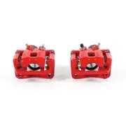 Power Stop Rear Red Calipers w/Brackets - Pair For 09-14 Acura TSX
