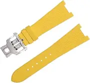 [KAVJU] For Patek Philippe Strap For Nautilus Watchband 5711/5712 Original Interface Wristband Accessories FKM Fluororubber WatchBands Gold End Link
