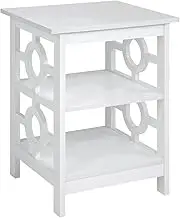 Oliver 2-Tier Bedside Table in White