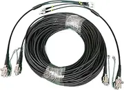 VJSUWI ODC-LC SM FC SC 2 Core 5 mm TPU Waterproof Field Optical Cable 2C External Jumper 2 Fibres 60 m 70 m 80 m 100 m 120 m (Round-Round 100 m)