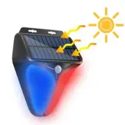 Home Burglar Security Alarm System Solar Powered Strobe Light Siren Flash Alarm