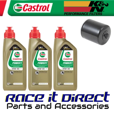 Service Kit for Harley Davidson FXRS Low Glide 1982 Castrol & K&N