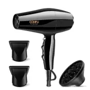 Ionic Blow Dryer with Diffuser, Quick Drying Hairdryer for Curly Straight Hair