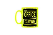 Grindstore The Office Clown Mug (Neon Yellow/Black) (One Size)