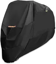 Motorcycle Cover Compatible with Motorcycle Kawasaki VN 500/VN 650/VN 900/VN 1700/ Vulcan, Waterproof Motorbike Cover, Thickened Large Bicycle Cover with Storage Bag