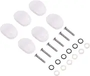 ERINGOGO 6 Pcs Guitar Tuning Peg Buttons Semicircle Shape Replacement Knobs for Electric and Acoustic Guitars Machine Head Caps for Worn Broken Tuners