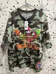 NEW MEN'S ADIDAS ORIGINALS JEREMY SCOTT CAMO TREFOIL TEE SHIRT~SIZE XL #H53374