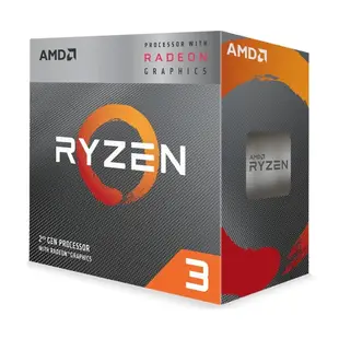 AMD Ryzen R3-3200G 處理器 四核心 AM4 內含風扇 VEGA 8 中央處理器 CPU 3 3200G