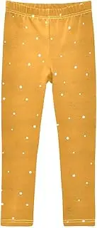 [Caihoyu] Girls' Athletic Leggings Soft Comfortable Yoga Pants Elastic Waist Girls Printed Leggings 4-10T