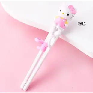 【TDL】凱蒂貓HELLO KITTY兒童學習筷練習筷筷子環保餐具191727/191796(平輸品)