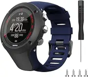 [Chainfo] Watch Strap Compatible with Suunto Ambit3 Peak/Ambit 2 / Ambit 1, Soft Silicone Sport Replacement Bands