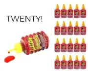 20pc Gusano Lucas Tamarind Chamoy Spicy Liquid Mexican Candy Party Favors LOT