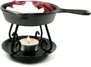 BRIGHT IDEAS Wax Melter, Cast Iron Skillet with Warmer and Trivet