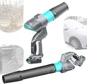 Cordless Leaf Blower, Portable Handheld Leaf Blower with Extension Tubes, 5-Speed Control, Snow Blower, 2 Operating Modes, Powerful Blower, Wind Force 90mph, for Garden, Patio, Lawn, Dust, Snow
