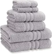 [Catherine Lansfield] Zero Twist 6 Piece Towel Bale Silver