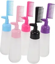 ADOCARN Scalp Hair Oil Applicator Bottle Hair Dye Shampoo Comb Root Comb Squeeze Bottle 5pcs Easy to Use
