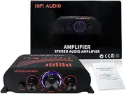 Car 12 V Home Amplifier High Power Multifunction Player Support Bass Treble Total Volumes Rotary Adjustment Multicolor One Size