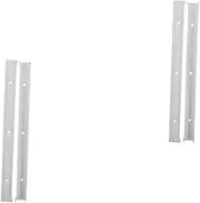 HOLIDYOYO 2 Pairs Storage Box Dresser Drawer Storage Bins Drawer Bottom Attachment Home Storage Solution Drawer Bottom Mount Drawer Bottom Support Drawer Slide Rail Drawer Rail Plastic White