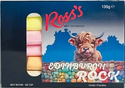 Ross's of Edinburgh Skye MacCoo Edinburgh Castle Rock - 6 Stick Edinburgh Rock