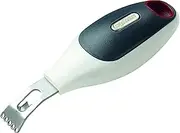 Zyliss 2-in-1 Zester - White/Grey, 2.5x9.5x22cm | Stainless Steel Zesting Head | Dual Functionality | Balloon-Shaped Handle | Making Long, Thin Strips of Citrus Zest or Thicker Garnish Strips