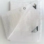 18' x 24' Clear Heavy Duty 14 mil Poly Tarp Tarpaulin Greenhouse Nursery Garden
