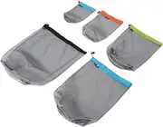 BESPORTBLE 2-Pack Outdoor Mesh Storage Bags Sleeping Bag Compression Sack Drawstring Compact Storage for Hiking Camping Travel Lightweight