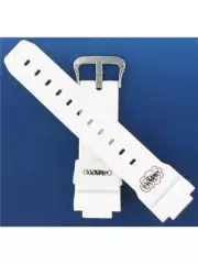 Casio Man's 26/16mm White Resin Watch Band 10303980