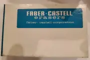 Vintage Box of 12 large size Faber-Castell Pencil Eraser 7021 Pink.Made in U.S.A