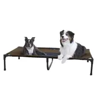 在飛比找露天拍賣優惠-K&H行軍床透氣網彈簧床寵物透氣床可拆洗狗透氣床網面床寵物床