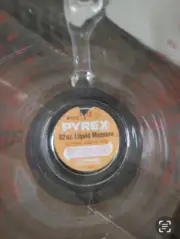 Vintage 32 Oz. (4 Cup) D Handle Pyrex Glass Measuring Cup New with Sticker