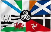 ANLEY Fly Breeze 3x5 Foot Celtic Nations Flag - Vivid Color and UV Fade Resistant - Canvas Header and Double Stitched - Celtic nations Flags Polyester with Brass Grommets 3 X 5 Ft