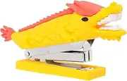 Angoily Mini Cute Dragon Shaped Stapler: Office Supplies Stainless Steel Staples Portable Cartoon Design for Students Kids and Home Accessories
