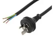 Prolink 15Amp 3 Pin Plug Mains Cord to Bare End 3m Black
