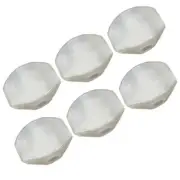6 Pieces Guitar Tuning Pegs Keys Buttons Caps Knobs White