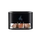Salt Stone Ultrasonic Aroma Diffuser Humidifier Flame Night Light