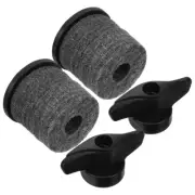 2 Sets Cymbal Holder Drum Sleeve for Replacement Flange Base Sleeves