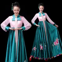 在飛比找Yahoo奇摩拍賣-7-11運費0元優惠優惠-朝鮮舞族舞蹈服裝套裝風演出服韓服56個少數民族漢服古裝女冬
