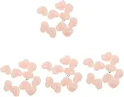 [WRITWAA] 40 Pcs Heart Buttons Button for Clothes DIY Button Clothing Buttons Scrapbooking Buttons Jacket Buttons Knitting Buttons Cute Buttons DIY Clothing Button Decoration Pink Resin