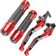 WILRAY for Y&amaha FZ8 Motorcycle Brake Clutch Levers Handlebar Grip Handle Hand Grips 2010 2011 2012 2013 2014 2015 2016 2017 2018 FZ8