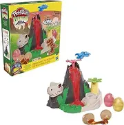 Play-Doh - Slime Dino Crew Lava Bones Island - Volcano Playset with HydroGlitz Dinosaur Eggs and Mix-ins - Kids Sensory Toys - Arts and Crafts Activities - Ages 3+